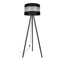 Gulvlampe CORAL 1xE27/60W/230V wenge/sort/guld