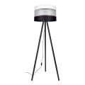 Gulvlampe CORAL 1xE27/60W/230V wenge/sort/hvid/guld