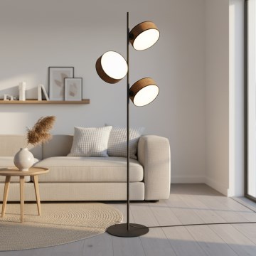 Gulvlampe DRUMZ 3xE14/10W/230V brun