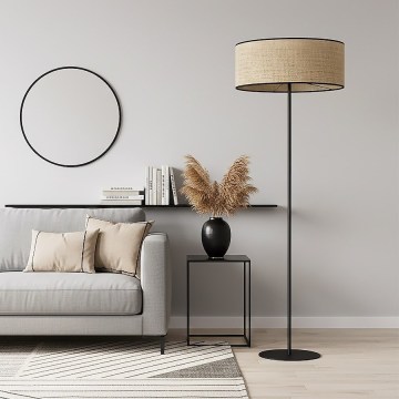 Gulvlampe ECO 1xE27/15W/230V beige/rattan