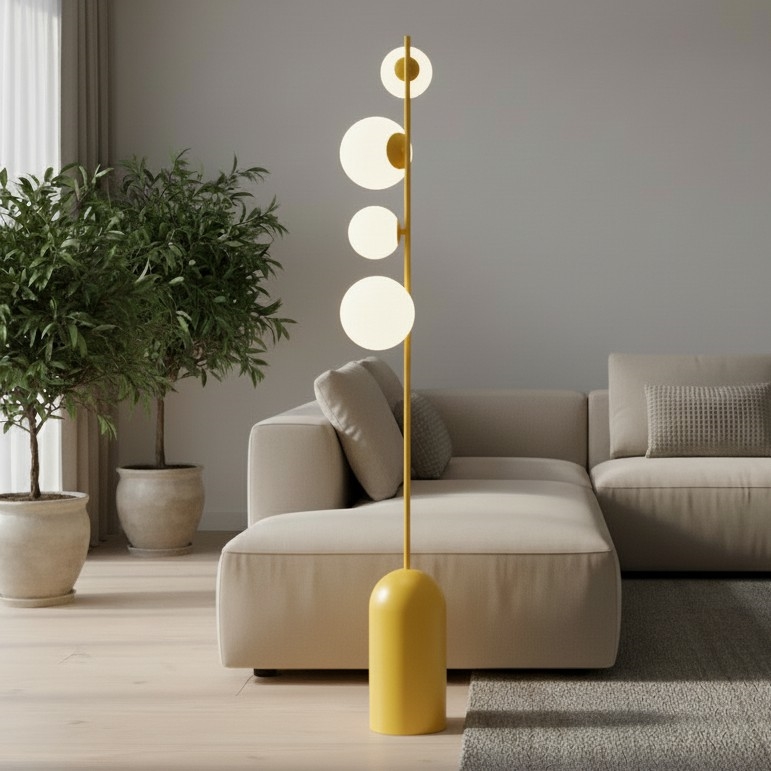 Gulvlampe ETNO 4xG9/8W/230V orange