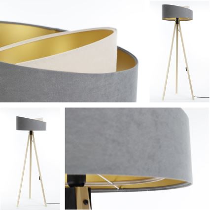 Gulvlampe GALAXY 1xE27/60W/230V grå/beige