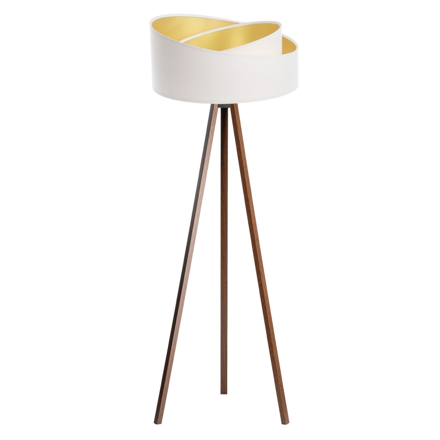 Gulvlampe GALAXY 1xE27/60W/230V hvid/wenge