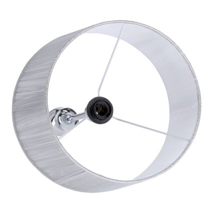 Gulvlampe GILLENIA 1xE27/60W/230V sølv