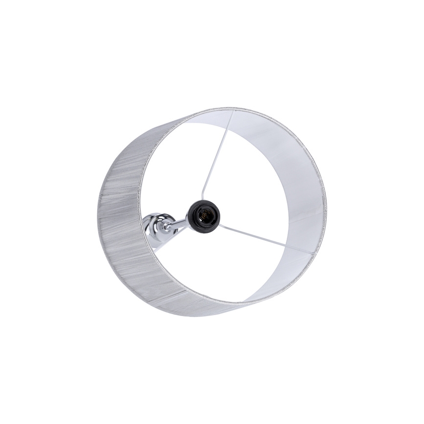 Gulvlampe GILLENIA 1xE27/60W/230V sølv