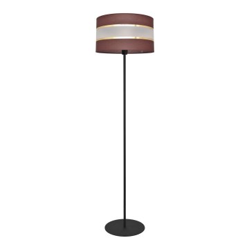 Gulvlampe HELEN 1xE27/15W/230V brun/sort/gylden