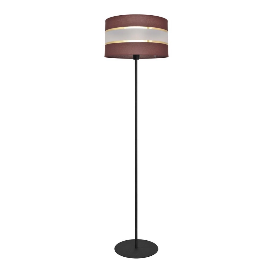 Gulvlampe HELEN 1xE27/15W/230V brun/sort/gylden