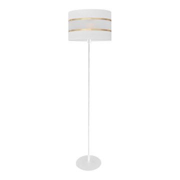 Gulvlampe HELEN 1xE27/15W/230V hvid/gylden