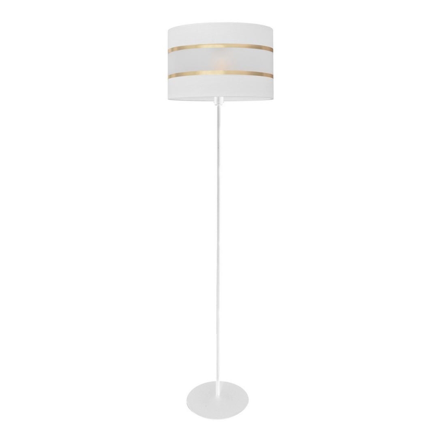 Gulvlampe HELEN 1xE27/15W/230V hvid/gylden