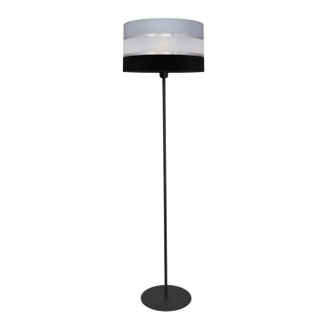 Gulvlampe HELEN 1xE27/15W/230V sort/grå/sølvfarvet