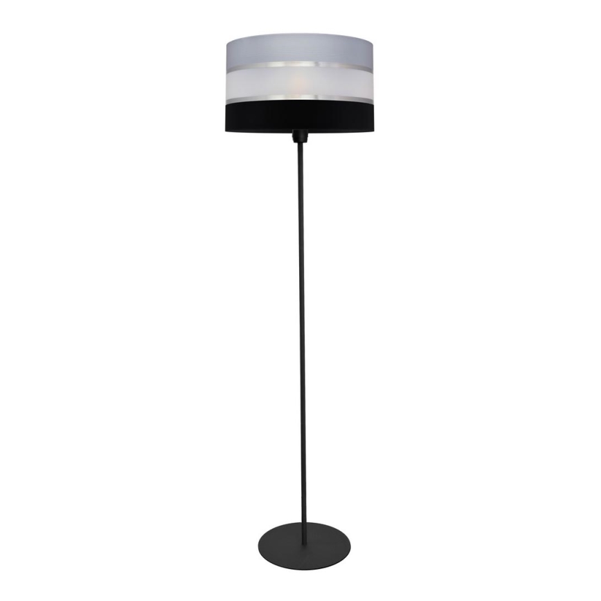 Gulvlampe HELEN 1xE27/15W/230V sort/grå/sølvfarvet
