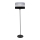 Gulvlampe HELEN 1xE27/15W/230V sort/grå/sølvfarvet