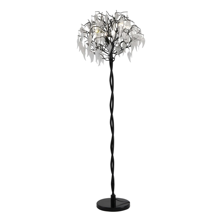 Gulvlampe i krystal 5xG9/40W/230V sort