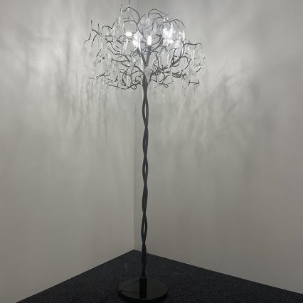 Gulvlampe i krystal 5xG9/40W/230V sort