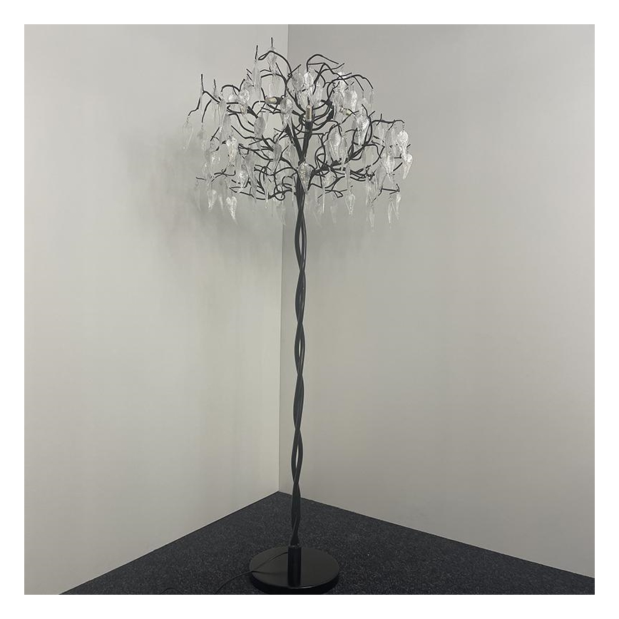Gulvlampe i krystal 5xG9/40W/230V sort