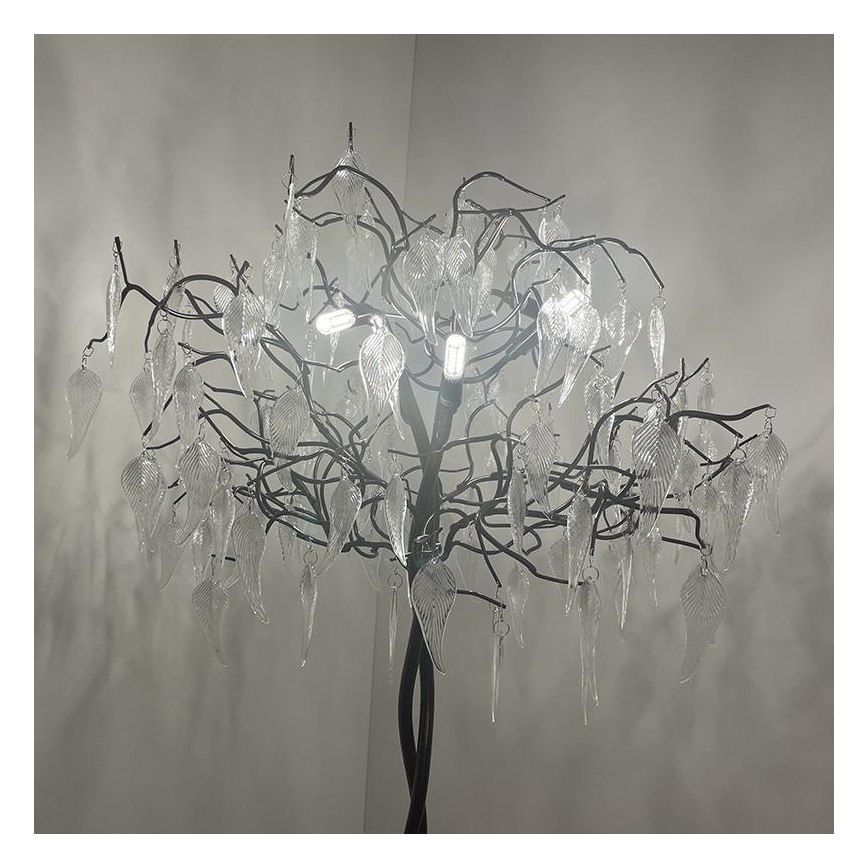 Gulvlampe i krystal 5xG9/40W/230V sort