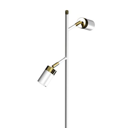 Gulvlampe JOKER 2xGU10/25W/230V hvid/guldfarvet