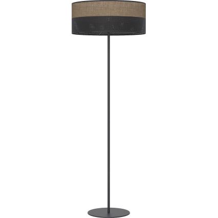 Gulvlampe KARBON 1xE27/15W/230V sort/brun