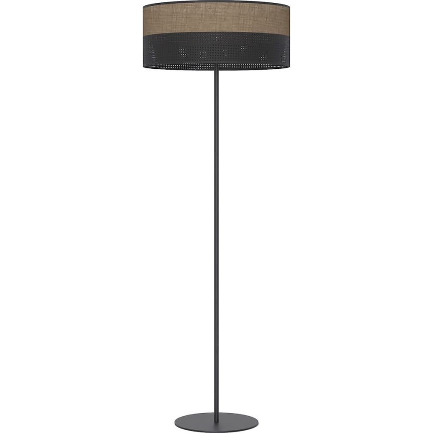 Gulvlampe KARBON 1xE27/15W/230V sort/brun