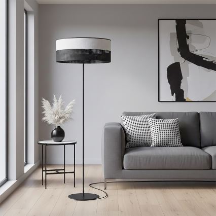 Gulvlampe KARBON 1xE27/15W/230V sort/grå