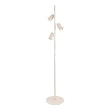 Gulvlampe KARBON 3xGU10/10W/230V cremefarvet