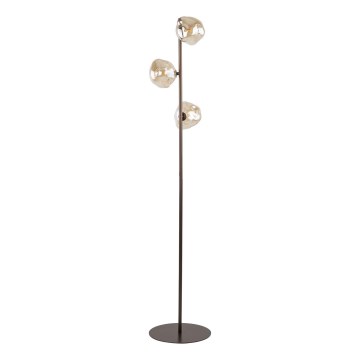 Gulvlampe LAVA 3xG9/8W/230V bronzefarvet/røget beige