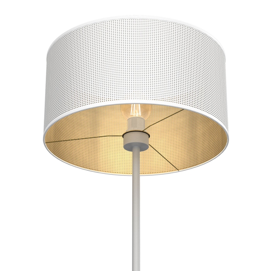 Gulvlampe LOFT SHADE 1xE27/60W/230V hvid/gylden