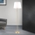 Gulvlampe LUDWIG 1xE27/40W/230V hvid/guldfarvet