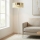 Gulvlampe LUX 1xE27/15W/230V hvid/guld