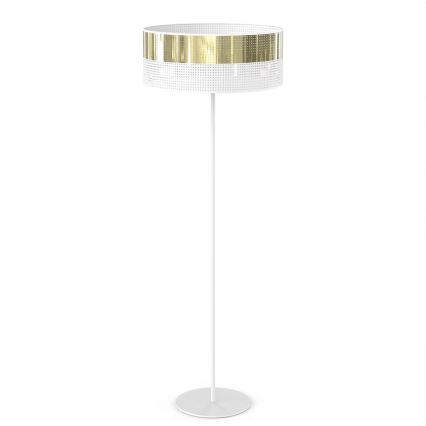Gulvlampe LUX 1xE27/15W/230V hvid/guld