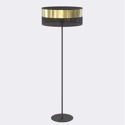 Gulvlampe LUX 1xE27/15W/230V sort/guld