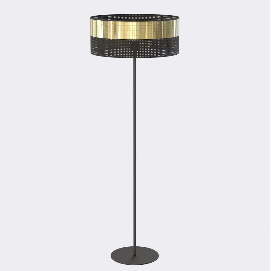 Gulvlampe LUX 1xE27/15W/230V sort/guld