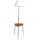Gulvlampe med bord 1xE27/40W/230V sort/brun