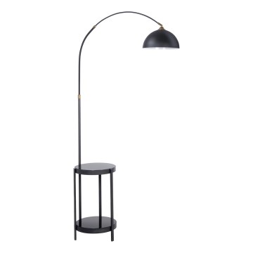 Gulvlampe med bord 1xE27/60W/230V sort