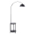 Gulvlampe med bord 1xE27/60W/230V sort
