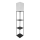 Gulvlampe med hylder 1xE27/40W/230V 160 cm sort/hvid