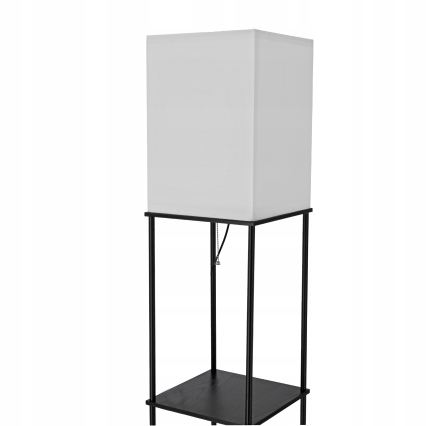 Gulvlampe med hylder 1xE27/40W/230V sort/hvid