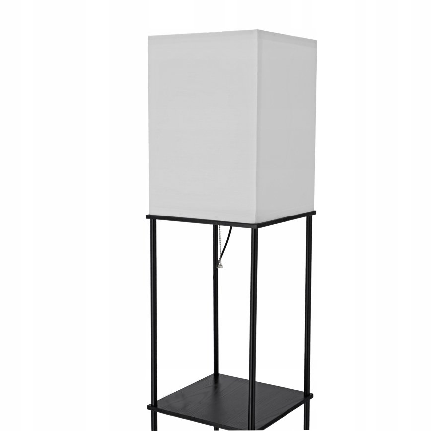 Gulvlampe med hylder 1xE27/40W/230V sort/hvid