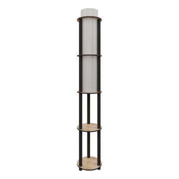 Gulvlampe med hylder NOTO 1xE27/40W/230V Beige/Sort