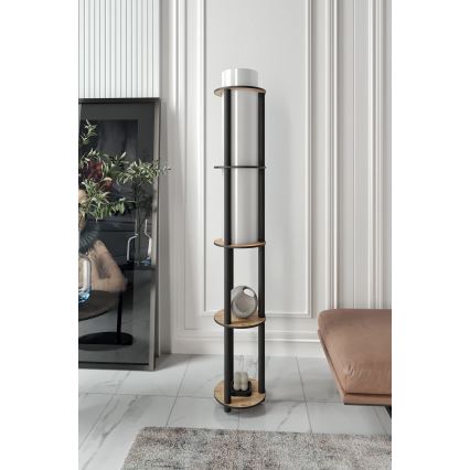 Gulvlampe med hylder NOTO 1xE27/40W/230V Beige/Sort