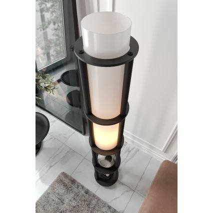 Gulvlampe med hylder NOTO 1xE27/40W/230V sort