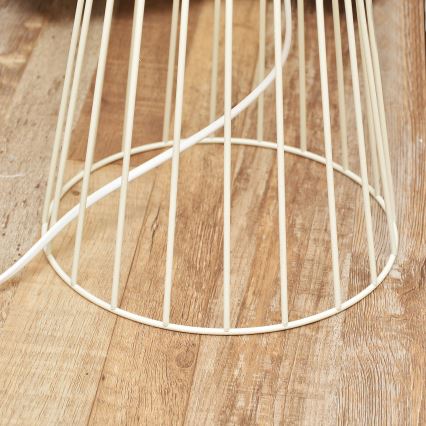 Gulvlampe MERCURE 1xE27/15W/230V cremefarvet