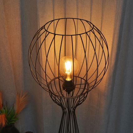 Gulvlampe MERCURE 1xE27/15W/230V sort