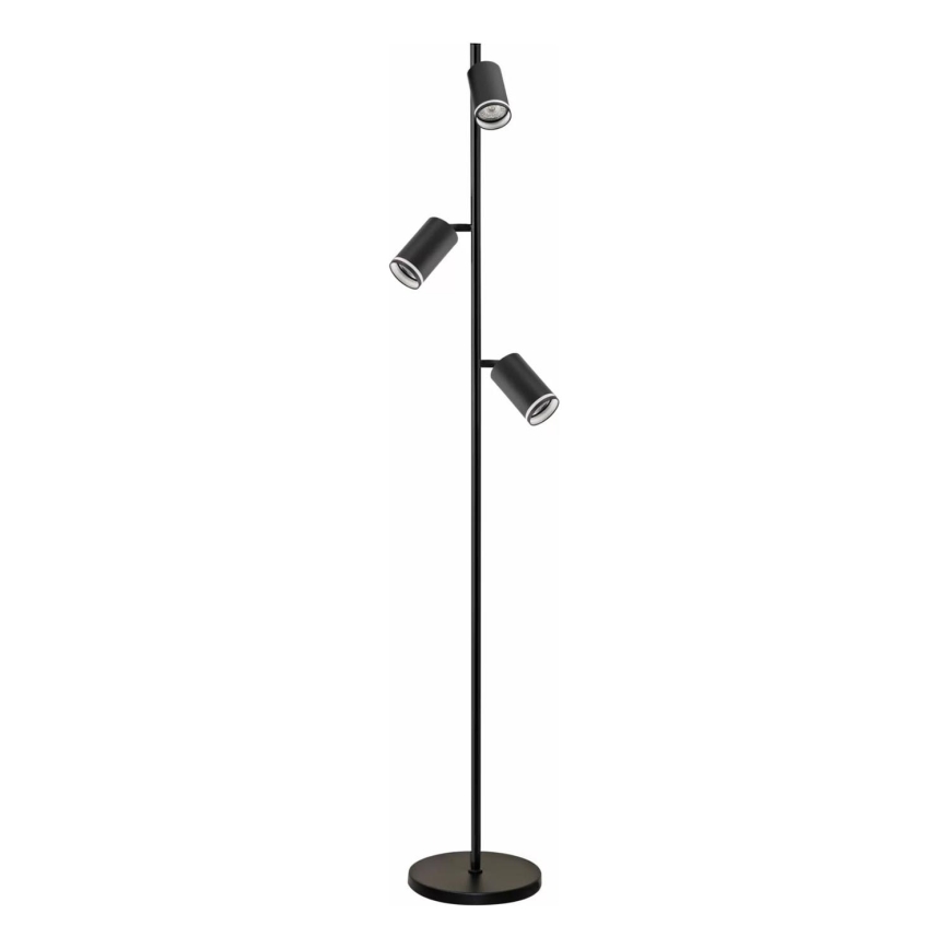 Gulvlampe PARIS 3xGU10/12W/230V sort