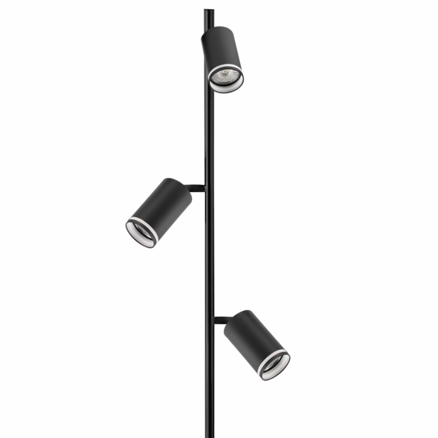 Gulvlampe PARIS 3xGU10/12W/230V sort