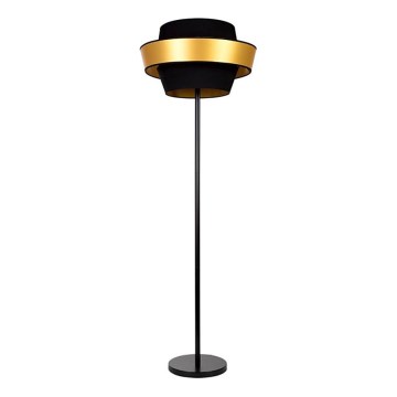 Gulvlampe PRETO GOLD 1xE27/60W/230V - FSC-certificeret