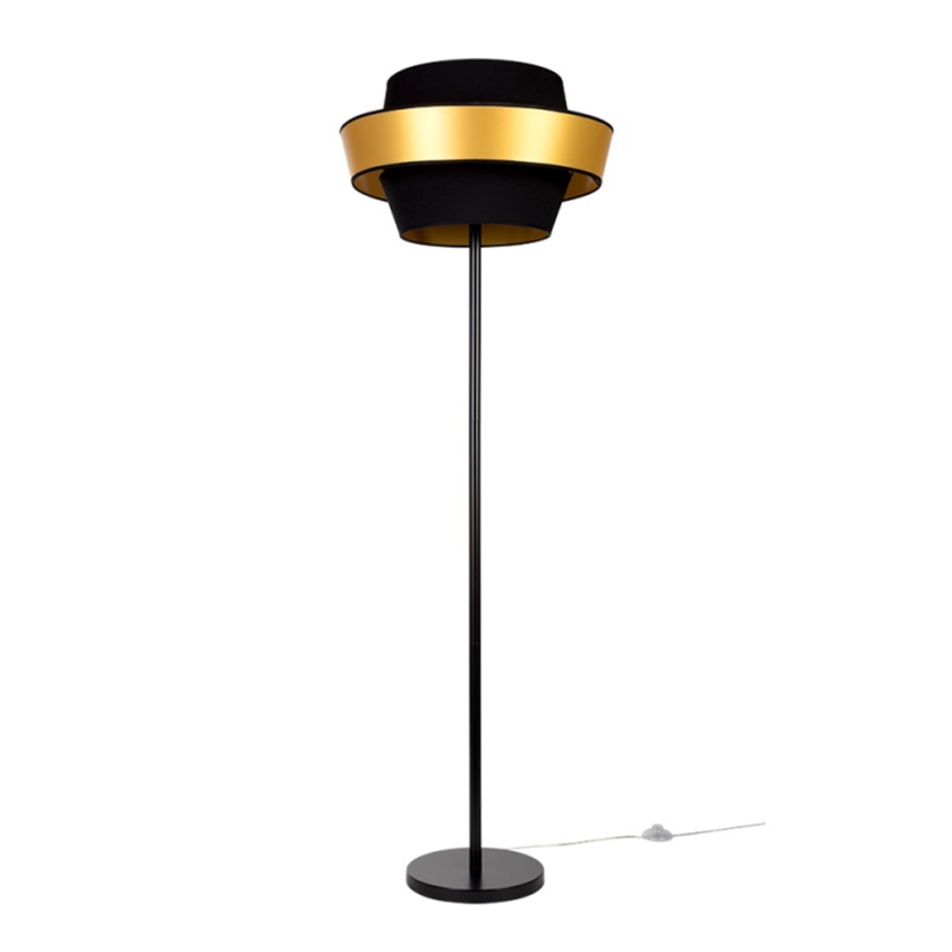 Gulvlampe PRETO GOLD 1xE27/60W/230V - FSC-certificeret