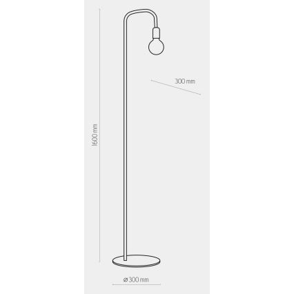 Gulvlampe RETRO 1xE27/60W/230V