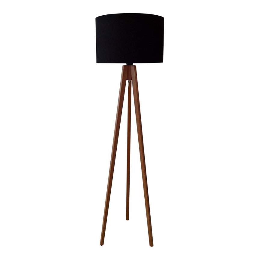 Gulvlampe ROLLER 1xE27/60W/230V egetræ sort