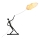 Gulvlampe SILUETTE 6xE27/40W/230V 180 cm Dream Reach